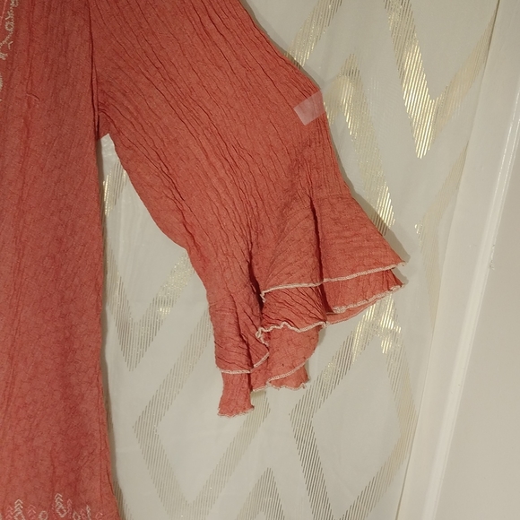 DRESS MONORENO, SIZE L, 100% COTTON, ORANGE COLOR - Picture 6 of 9